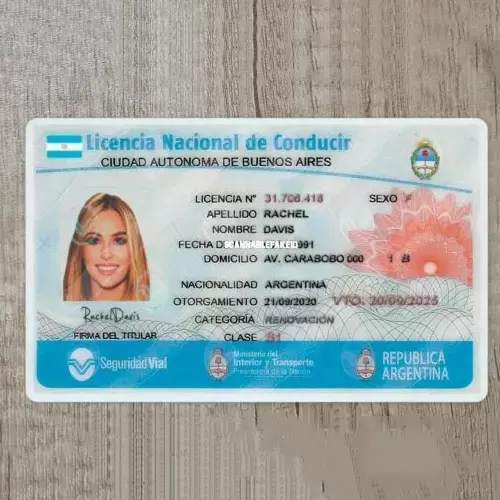 Buy Argentinean driving license online
